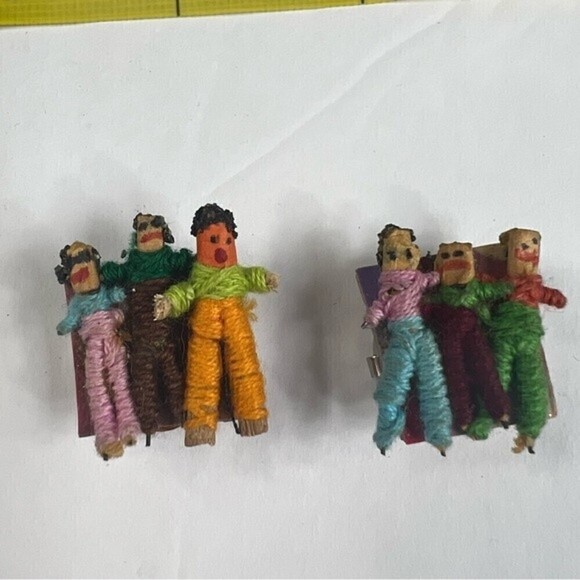 Worry doll button covers 2 pack !!!hand made!!! - Picture 1 of 5